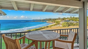 Kapalua Bay Villas #20B4 - Dining Lanai Ocean & Beach View - Parrish Maui