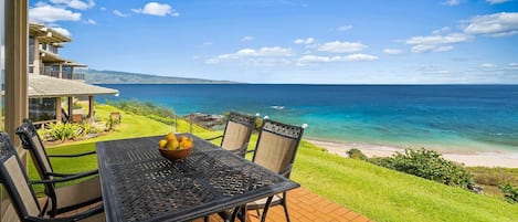 Kapalua Bay Villas #20G2 - Ocean & Island View Dining Lanai - Parrish Maui