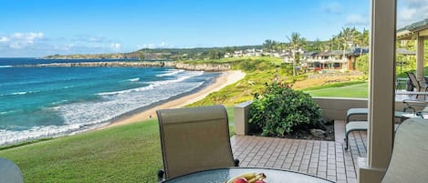 Kapalua Bay Villas #21G4 - Dining Lanai Oneloa Beach View - Parrish Maui