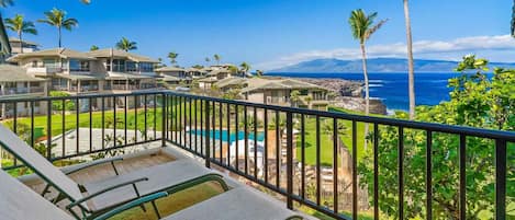 Kapalua Bay Villas #23B3 - Master Bedroom Suite Lanai View - Parrish Maui