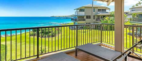 Kapalua Bay Villas #29B2 - Ocean View Lounging Lanai - Parrish Maui