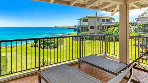 Kapalua Bay Villas #29B2 - Ocean View Lounging Lanai - Parrish Maui