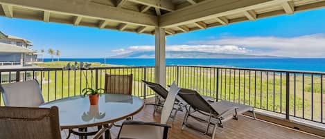 Kapalua Bay Villas #35B3 - Ocean View Covered Dining & Lounging Lanai - Parrish Maui