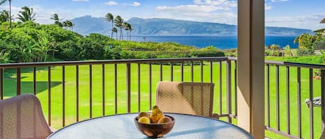 Kapalua Bay Villas #38B2 - Ocean View Dining Lanai - Parrish Maui