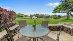 Kapalua Golf Villas #15P78 - Dining Lanai Golf Course View - Parrish Maui