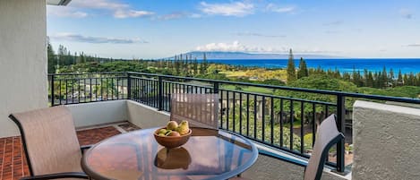 Kapalua Golf Villas #23V3 - Ocean View Dining Lanai -  Parrish Maui
