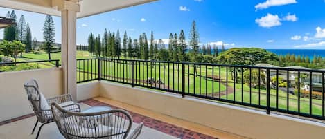 Kapalua Golf Villas #25V2 - Ocean & Island View Lanai -  Parrish Maui