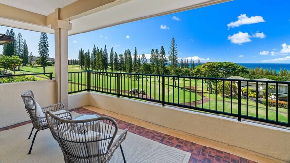 Kapalua Golf Villas #25V2 - Ocean & Island View Lanai -  Parrish Maui