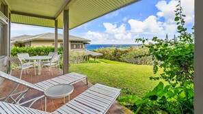 Kapalua Ridge Villas #611 - Ocean View Dining & Lounging Lanai - Parrish Maui