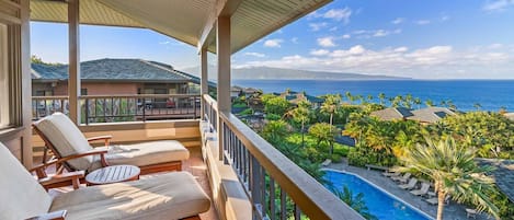 Kapalua Ridge Villas #922 - Ocean View Lounging Lanai - Parrish Maui