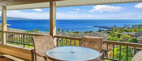 Kapalua Ridge Villas #1523 - Ocean View Dining Lanai - Parrish Maui