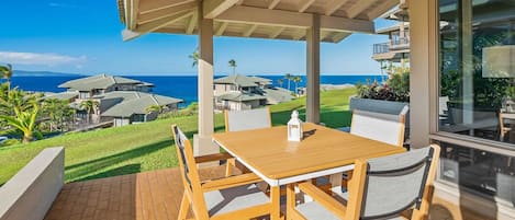 Kapalua Bay Villas #31G1 - Ocean View Dining Lanai - Parrish Maui