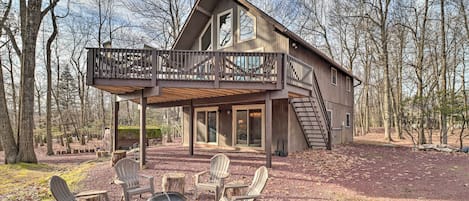 Lake Harmony Vacation Rental | 4BR | 2.5BA | Stairs Required | 2,100 Sq Ft