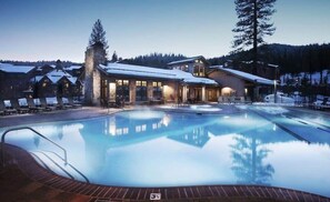 Additionally, there's a club pool open for guests to enjoy a refreshing swim.