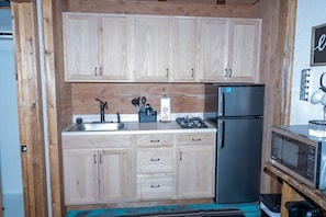 Our brand-new kitchenette has everything you need.