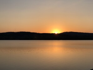 Picture of beautiful sunrise taken from patio.  