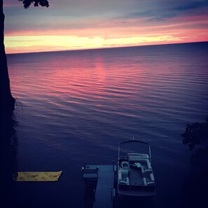 View of lake from deck