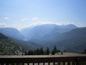 Blick von der Unterkunft