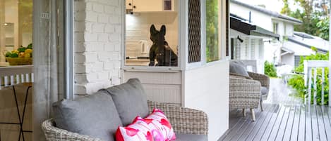 Cozy wrap-around veranda for your family to relax