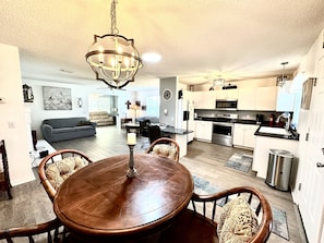 Open Concept - Dining Table/Kitchen/Living Room