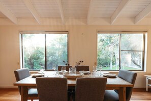 Wine and dine in comfort.