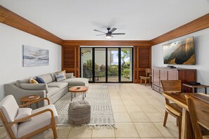 Beautiful spacious living room with ocean views