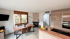 Living room and kitchen
