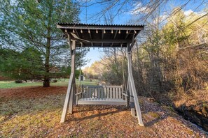 Romanic nights by the creek in our Lovers swing.