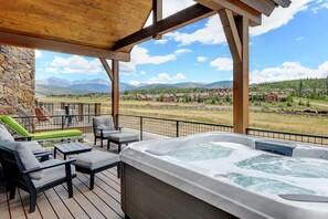 Your Private Patio Has Epic Views, Sitting Area, And Hot Tub