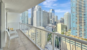 Private balcony with great city view
