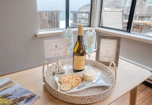 Wine and Cheese to Welcome You! Settle In and Enjoy the View!