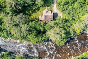 Listen to the West River flow while relaxing on your vacation