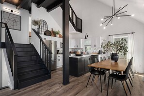 Dining and kitchen