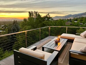 The "Sunset Lounge" overlooks entire Salt Lake Valley and the Great Salt Lake.