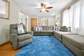 Main living room located on main level of the home 