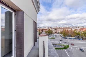 View from the outer balcony that surrounds the entire apartment