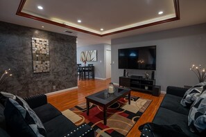 A homey space to feel comfortable and relaxed With 60" HDTV