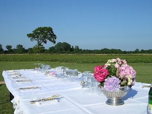 Espace banquet en plein air