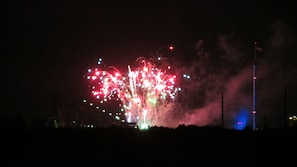 Fireworks from Sea World seen from the balcony :-)