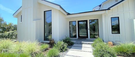 Walkway to the front entrance.