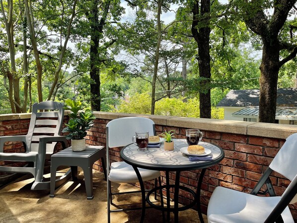 Upstairs patio