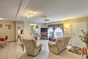 Living Room | Main Floor | Fireplace | Central Air Conditioning