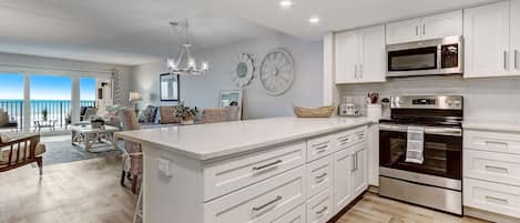 Bright White Kitchen with Gorgeous Views