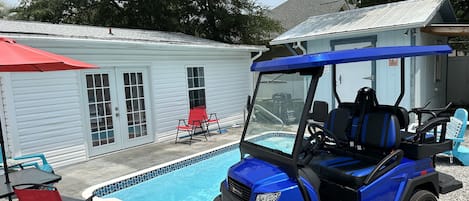 Golf Cart and Private Pool
