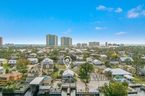 South facing view - Location offers quiet while being near the heart of Orange Beach!