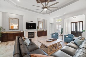 First Floor Living Room - Fireplace