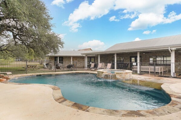 Take a dip in our saltwater pool, soak in the hot tub, and relax in style with plenty of poolside seating.