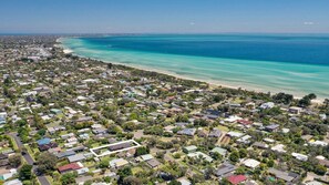 Just a short walk to the Bay beach