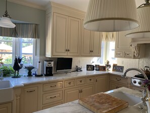 East view of kitchen