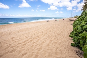 Welcome to the beach just behind Banzai Surf Escape. Relax here!